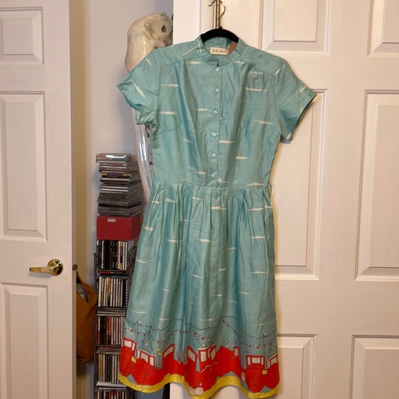 Palava Dresses & Skirts - Palava NWT Louise Dress in Light Blue Boats